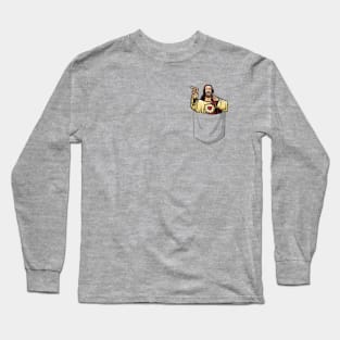 Buddy Christ in Pocket Long Sleeve T-Shirt